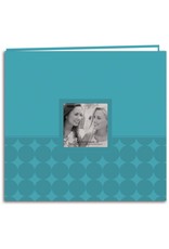 PIONEER PIONEER AQUA EMBOSSED DOT POST-BOUND 12X12 ALBUM WITH WINDOW