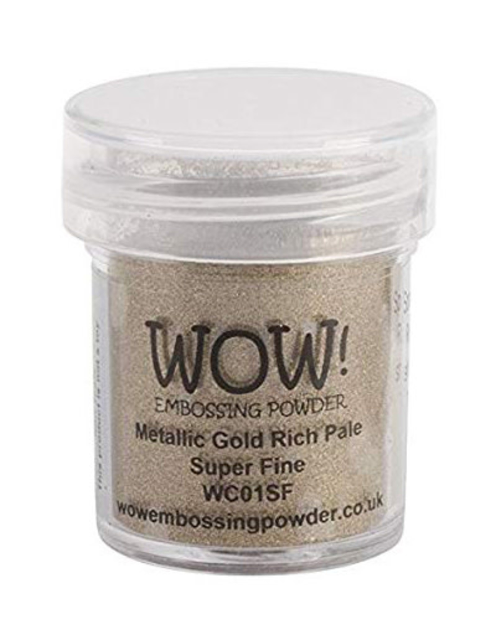 WOW! WOW! METALLIC GOLD RICH PALE SUPER FINE EMBOSSING POWDER 0.5OZ