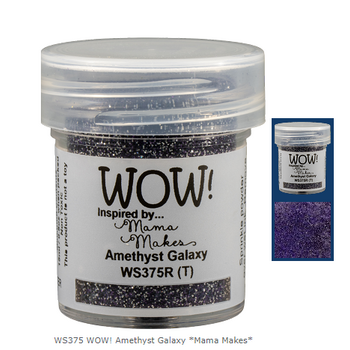 WOW! WOW! MAMA MAKES AMETHYST GALAXY EMBOSSING POWDER 0.5OZ
