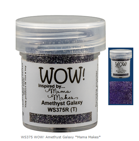 WOW! WOW! MAMA MAKES AMETHYST GALAXY EMBOSSING POWDER 0.5OZ