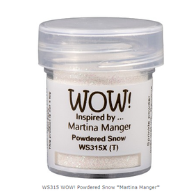 WOW! WOW! MARTINA MAHGER POWDERED SNOW EMBOSSING GLITTER 0.5OZ