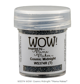 WOW! WOW! MAMA MAKES COSMIC MIDNIGHT EMBOSSING GLITTER 0.5OZ