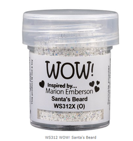 WOW! WOW! MARION EMBERSON SANTA'S BEARD EMBOSSING GLITTER 0.5OZ