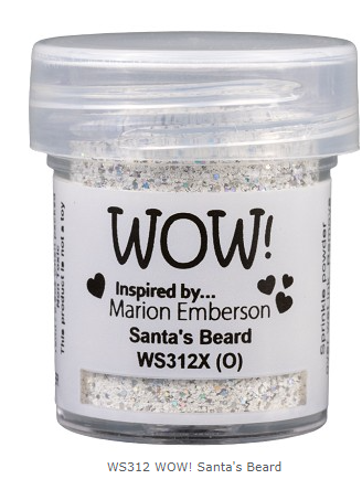 WOW! WOW! MARION EMBERSON SANTA'S BEARD EMBOSSING GLITTER 0.5OZ