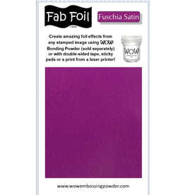 WOW! WOW! FUSCHIA SATIN FAB FOIL 1Mx10CM