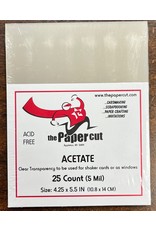 PAPER CUT THE PAPER CUT ACETATE SHEETS 4.25x5.5 25/PK