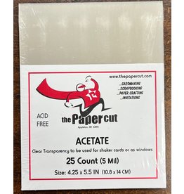 PAPER CUT THE PAPER CUT ACETATE SHEETS 4.25x5.5 25/PK