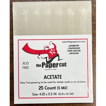 PAPER CUT THE PAPER CUT ACETATE SHEETS 4.25x5.5 25/PK