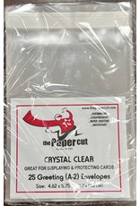 PAPER CUT THE PAPER CUT GREETING (A-2) CRYSTAL CLEAR 4.62x5.75 ENVELOPES 25 PACK