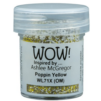 WOW! WOW! ASHLEE MCGREGOR POPPIN YELLOW EMBOSSING POWDER 0.5OZ