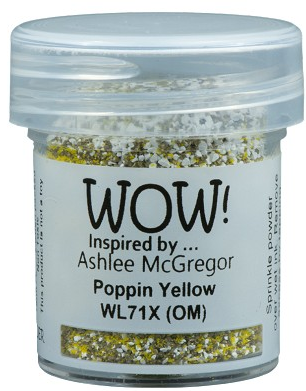 WOW! WOW! ASHLEE MCGREGOR POPPIN YELLOW EMBOSSING POWDER 0.5OZ