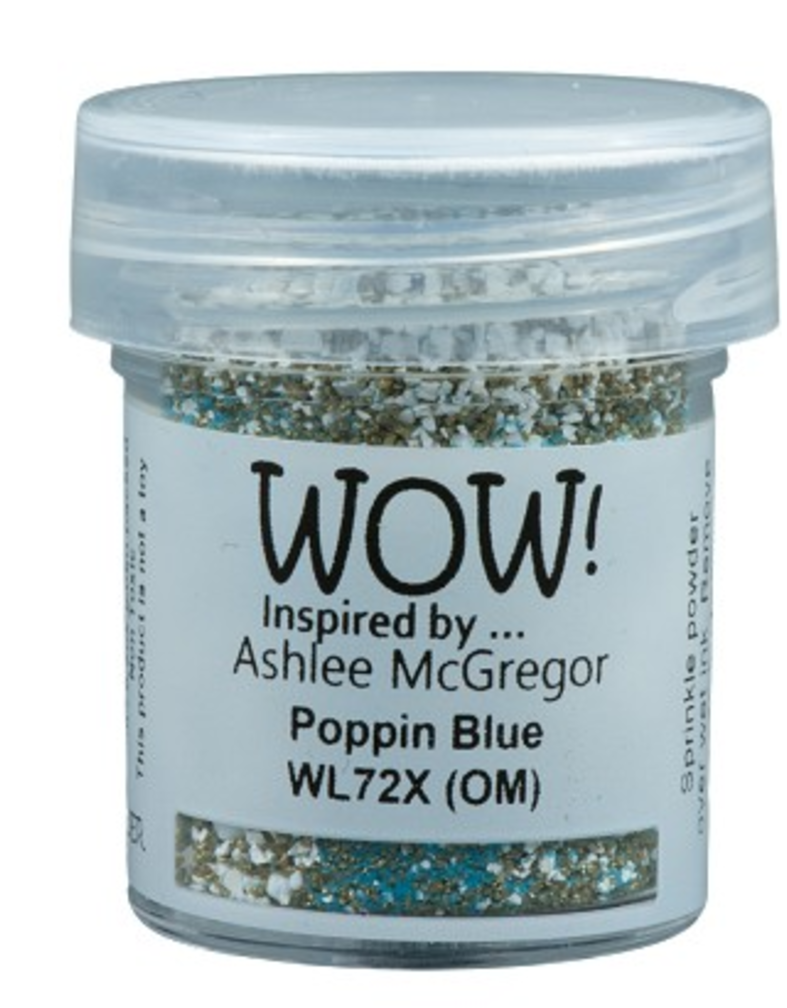 WOW! WOW! ASHLEE MCGREGOR POPPIN BLUE EMBOSSING POWDER 0.5OZ