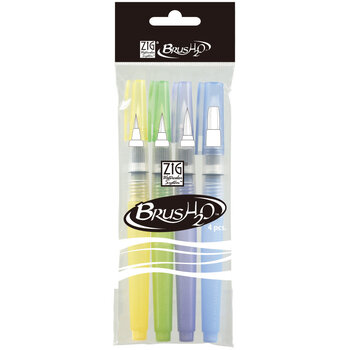 KURETAKE ZIG WATERCOLOR SYSTEM BRUSH20 ASSORTED SET 4/PK