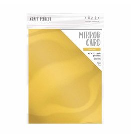 TONIC TONIC STUDIOS MIRROR CARD SATIN EFFECT GOLD PEARL 8.5X11 5 PK