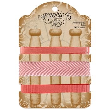 GRAPHIC 45 GRAPHIC 45 PRECIOUS PINK TRIM