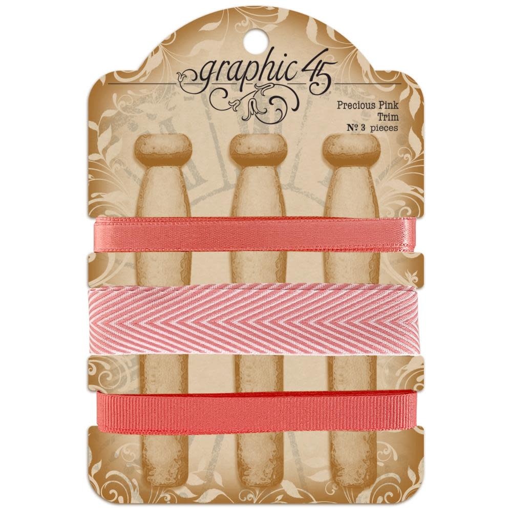 GRAPHIC 45 GRAPHIC 45 PRECIOUS PINK TRIM