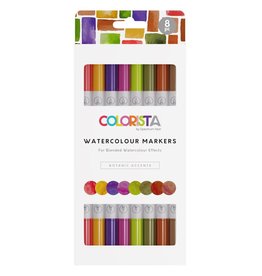 SPECTRUM NOIR SPECTRUM NOIR COLORISTA BOTANIC ACCENTS WATERCOLOUR MARKERS 8/PK