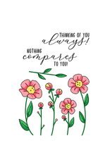 LDRS CREATIVE LDRS CREATIVE FLOWER DOODLES 4x6 CLEAR STAMP SET