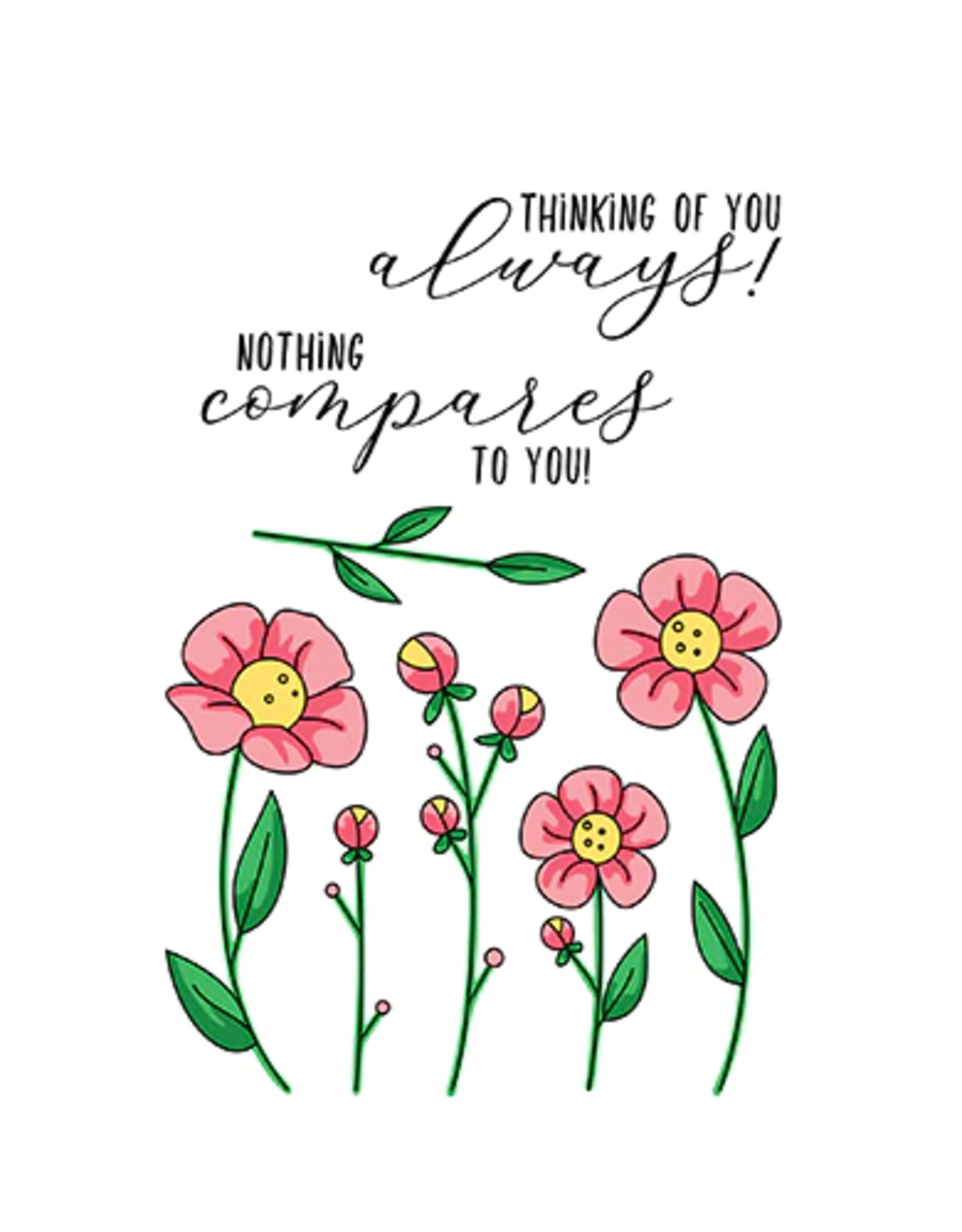 LDRS CREATIVE LDRS CREATIVE FLOWER DOODLES 4x6 CLEAR STAMP SET