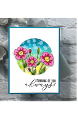LDRS CREATIVE LDRS CREATIVE FLOWER DOODLES 4x6 CLEAR STAMP SET