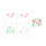LDRS CREATIVE LDRS CREATIVE FLOWER DOODLES LAYERING 6x6 STENCIL SET 4/PK