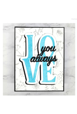 LDRS CREATIVE LDRS CREATIVE BIG WORD STAMPS LOVE 4x6 CLEAR STAMP SET