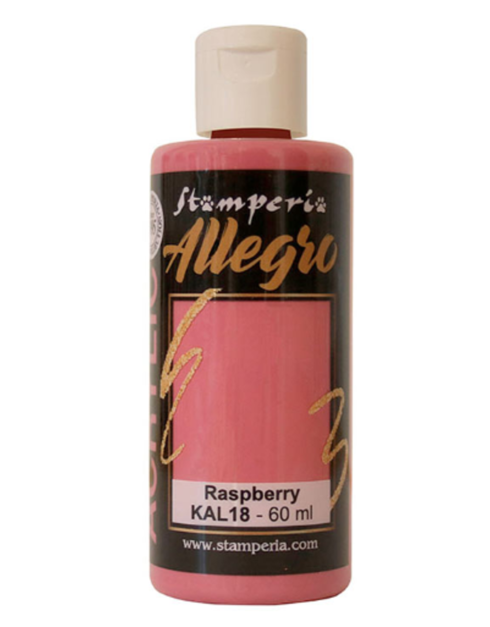 STAMPERIA STAMPERIA ALLEGRO PAINT 60ML RASPBERRY