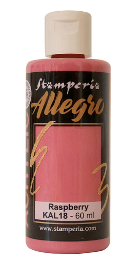 STAMPERIA STAMPERIA ALLEGRO PAINT 60ML RASPBERRY
