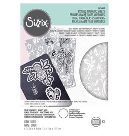 SIZZIX SIZZIX PRINTED MAGNETIC SHEETS 6.5x4.5 3/PK