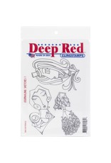 DEEP RED DEEP RED JOURNALING SKETCHES 1  CLING STAMP