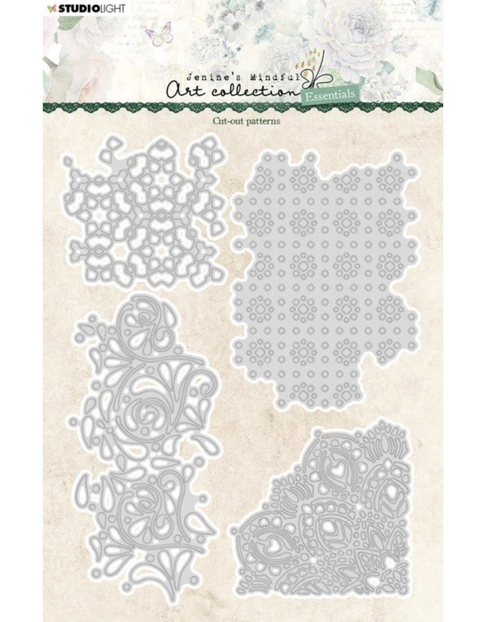 STUDIOLIGHT STUDIOLIGHT JENINE'S MINDFUL ART COLLECTION ESSENTIALS CUT-OUT PATTERNS DIE SET