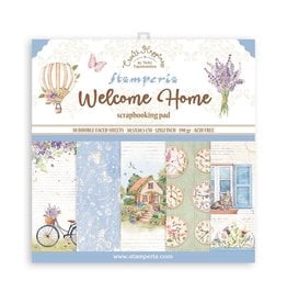 STAMPERIA STAMPERIA VICKY PAPAIOANNOU CREATE HAPPINESS WELCOME HOME 12x12 PAPER PACK 10 SHEETS