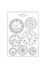 STAMPERIA STAMPERIA VICKY PAPAIOANNOU CREATE HAPPINESS WELCOME HOME CLOCKS A5 TEXTURE SOFT MAXI MOULD
