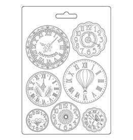 STAMPERIA STAMPERIA VICKY PAPAIOANNOU CREATE HAPPINESS WELCOME HOME CLOCKS A5 TEXTURE SOFT MAXI MOULD