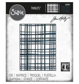 SIZZIX SIZZIX TIM HOLTZ SIMPLE PLAID THINLITS DIE