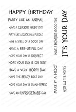 IMPRESSION OBSESSION IMPRESSION OBSESSION PART ANIMAL CLEAR STAMP SET