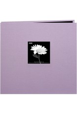 PIONEER PIONEER FABRIC MEMORY BOOK MISTY LILAC POST-BOUND 12"X12" ALBUM WITH WINDOW