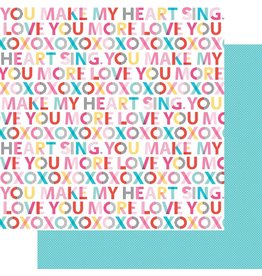 BELLA BLVD BELLA BLVD OUR LOVE SONG XOXO 12x12 CARDSTOCK