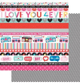 BELLA BLVD BELLA BLVD OUR LOVE SONG BORDERS 12x12 CARDSTOCK