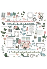 49 AND MARKET 49 AND MARKET VINTAGE ARTISTRY TRANQUILITY 6x12 LASER CUT ELEMENTS  94/PK