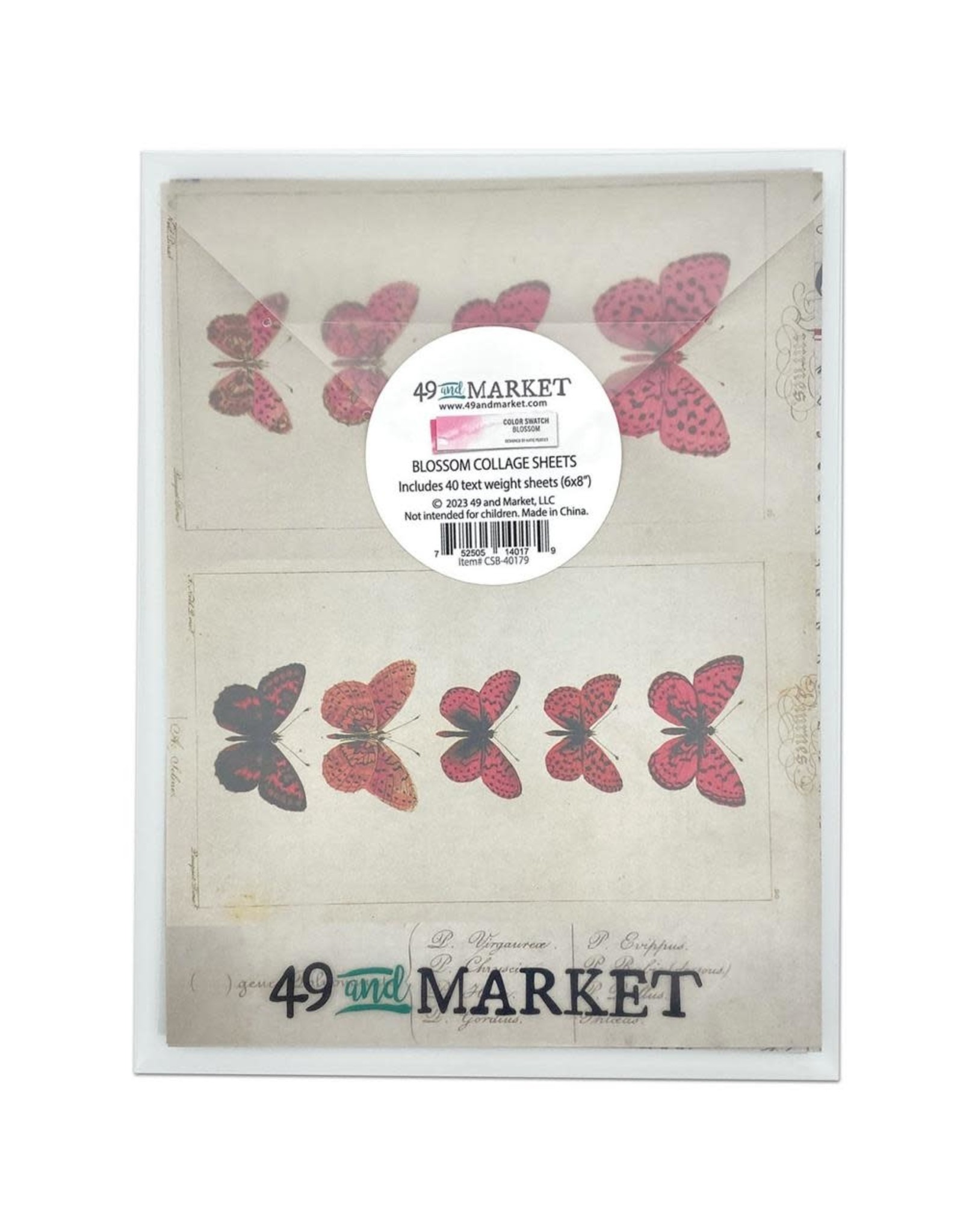 49 AND MARKET 49 AND MARKET COLOR SWATCH BLOSSOM 6x8 COLLAGE SHEETS 40/PK