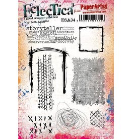 PAPER ARTSY PAPER ARTSY ECLECTICA SETH APTER ESA34 CLING STAMP SET