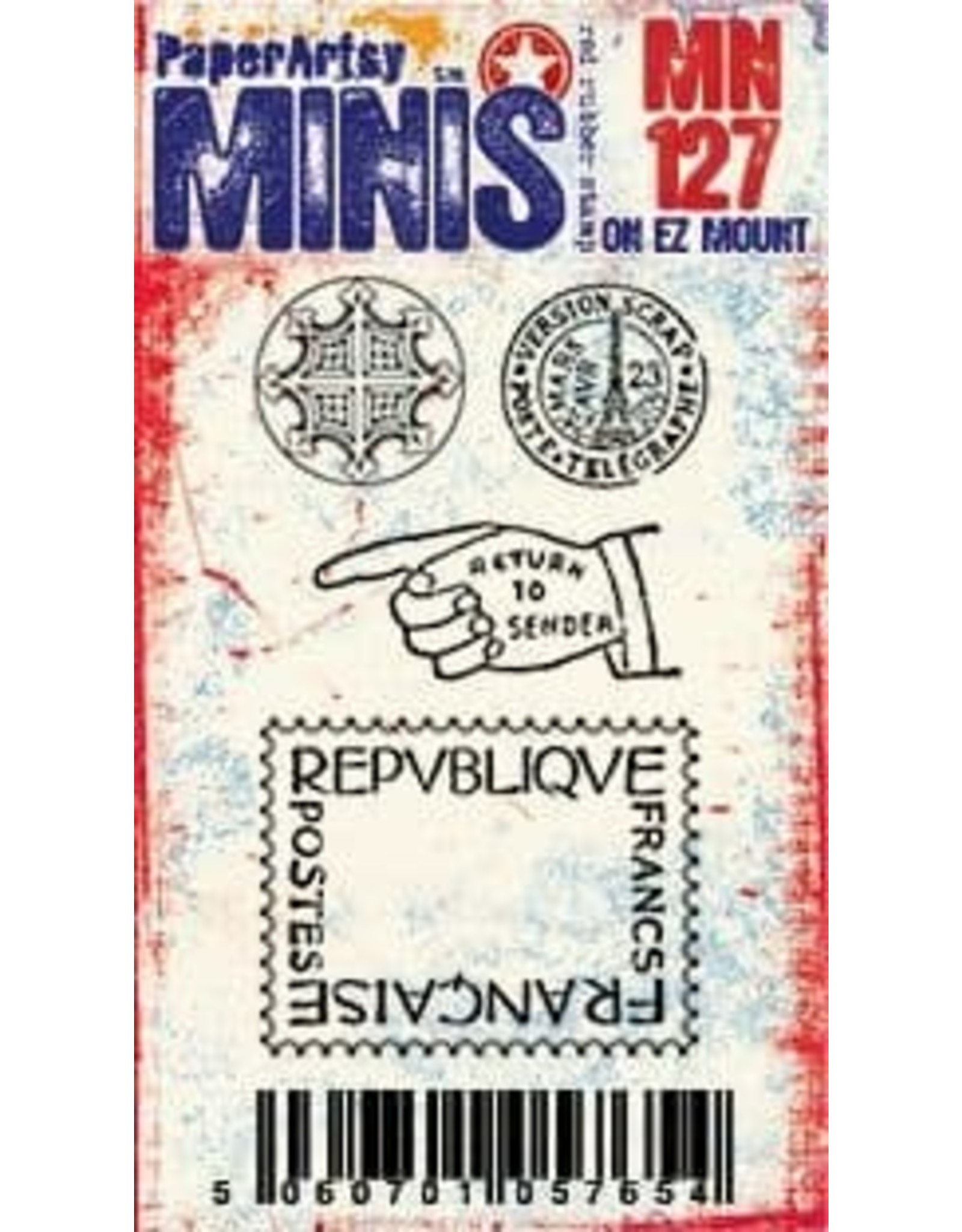 PAPER ARTSY PAPER ARTSY MINIS MN127 CLING STAMP