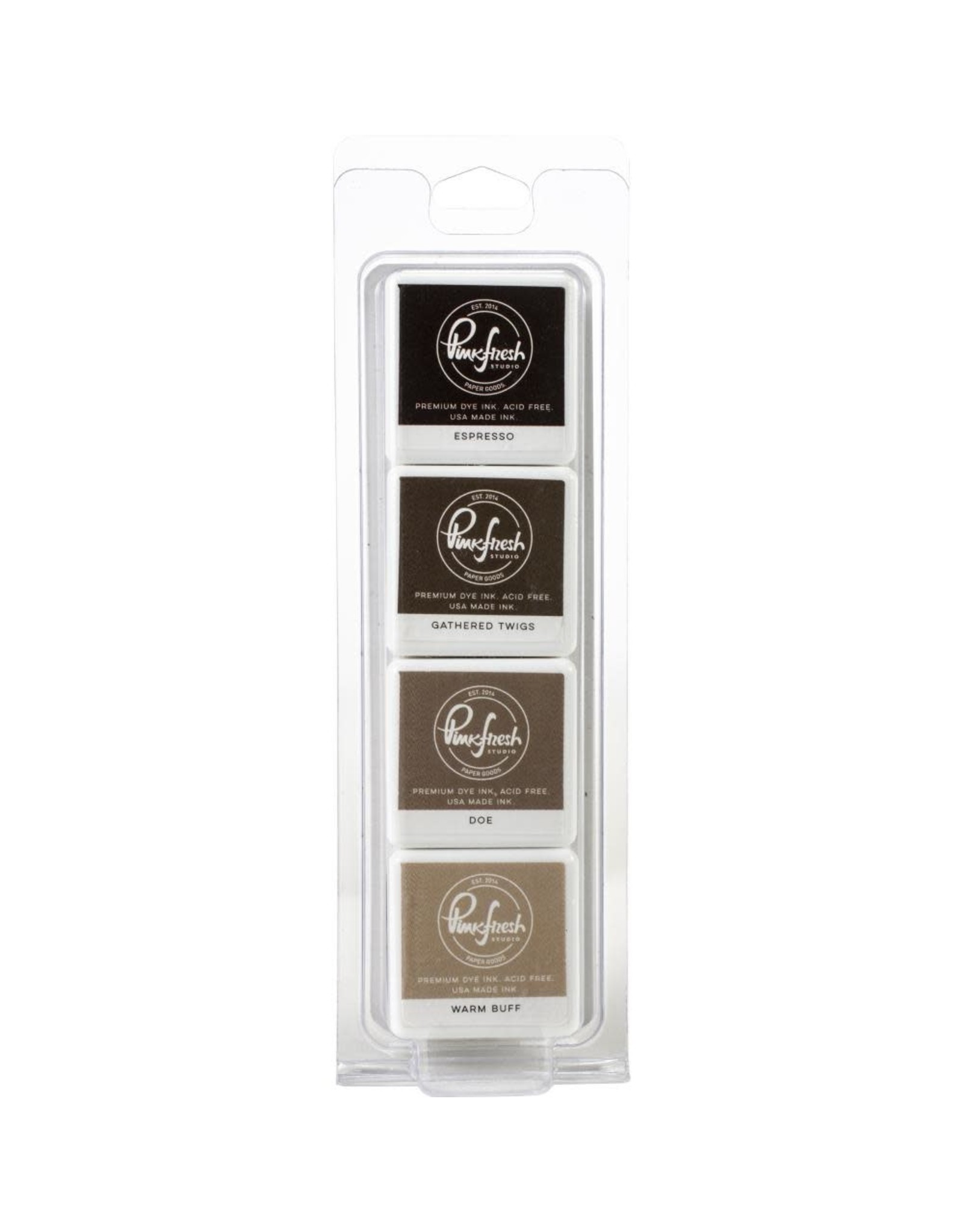 PINKFRESH PINKFRESH STUDIO WILD TRUFFLES PREMIUM DYE CUBE INK PADS 4/PK