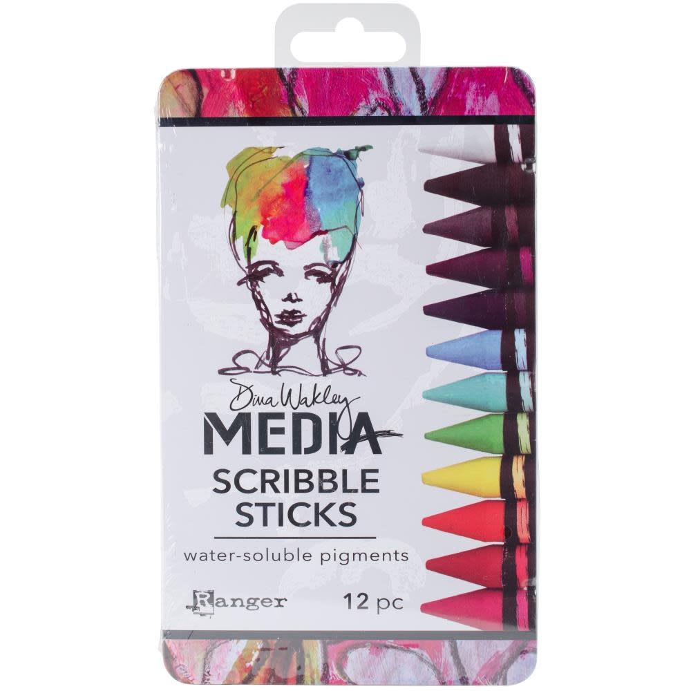 RANGER RANGER DINA WAKLEY MEDIA SCRIBBLE STICKS 12PK