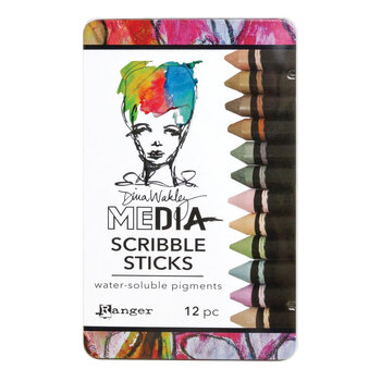 RANGER RANGER DINA WAKLEY MEDIA SCRIBBLE STICKS #3 12PK
