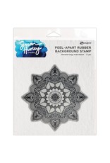 RANGER RANGER SIMON HURLEY CREATE FLOWERING MANDALA 6x6 PEEL-APART RUBBER BACKGROUND STAMP