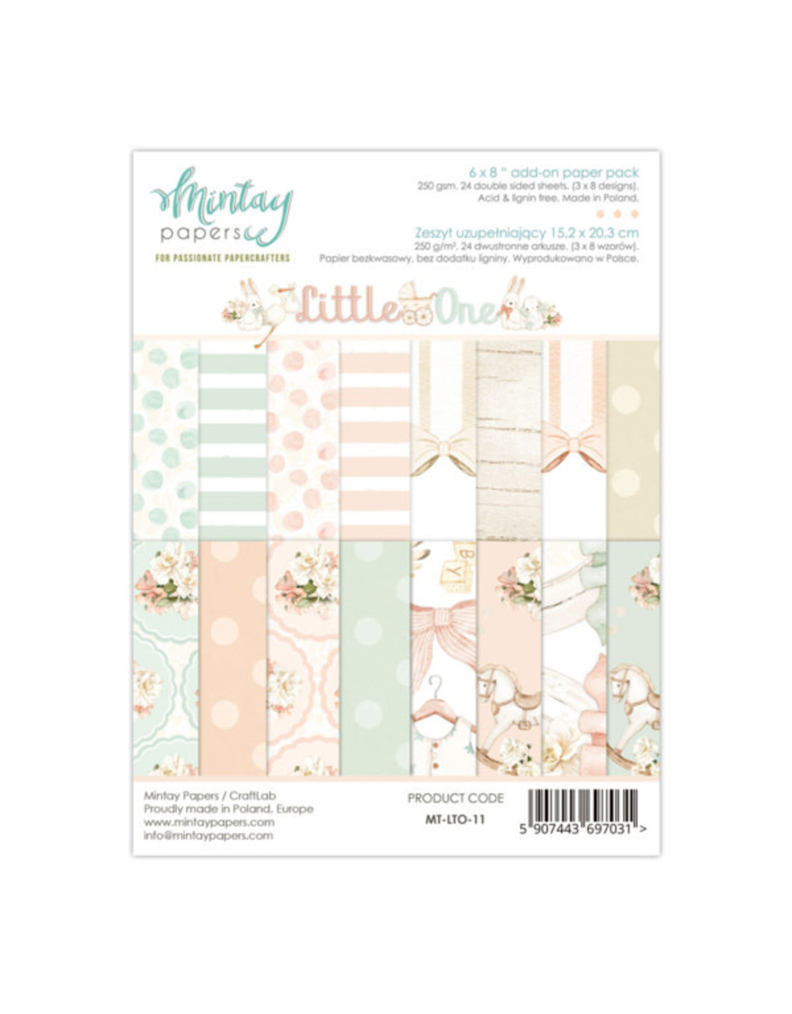 MINTAY MINTAY LITTLE ONE 6x8 ADD-ON PAPER PAD 24 SHEETS