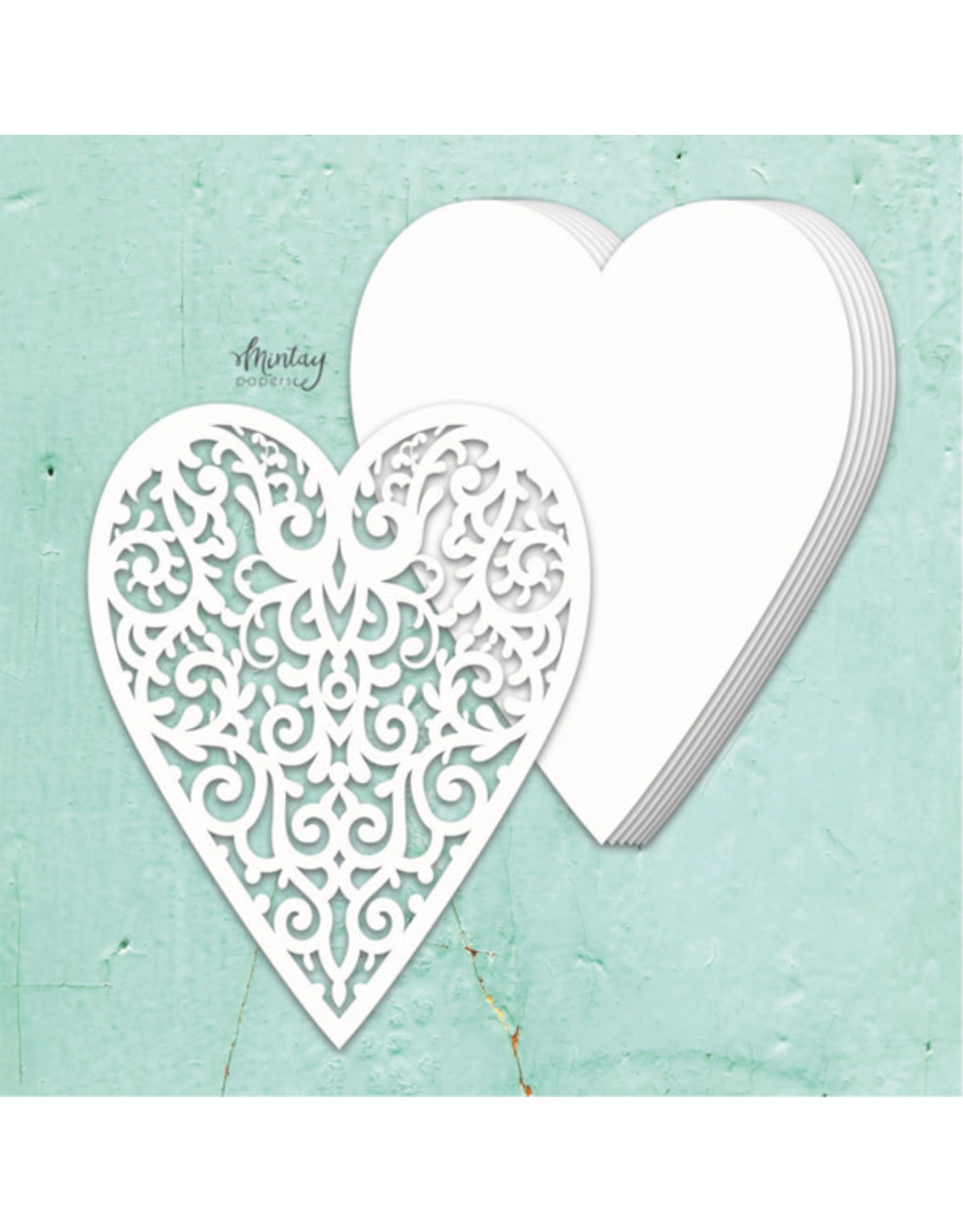 MINTAY MINTAY CHIPPIES -  HEART CHIPBOARD ALBUM BASE