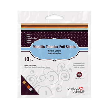 3L SCRAPBOOK ADHESIVES NATURE COLORS METALLIC FOIL SHEETS